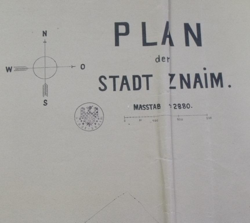 Stadtplan Znaim 1938-1945